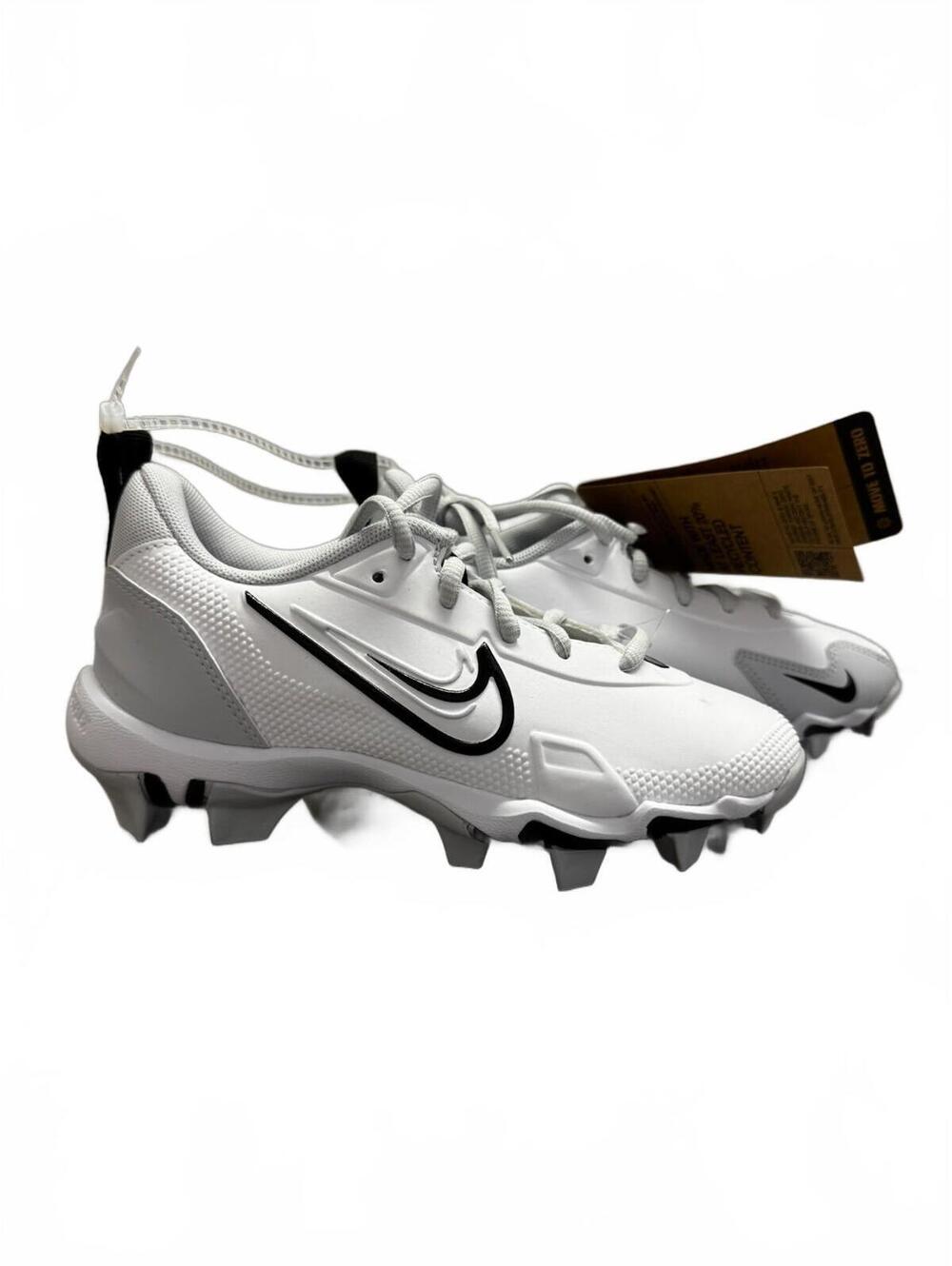 Nike Youth Vapor Edge Pro 360 Football Cleats White Black Size 1Y